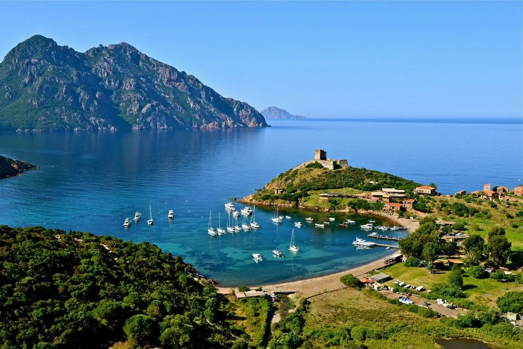 Girolata, vue d'ensemble