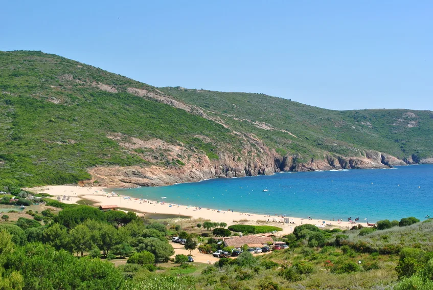 Plage d'Arone, vue d'ensemble